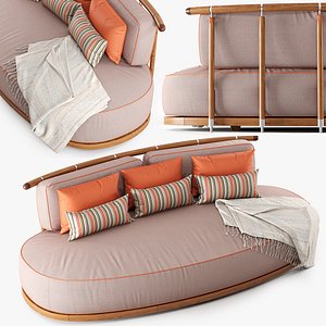 Annibale Colombo Coriandolo Sofa 3D model