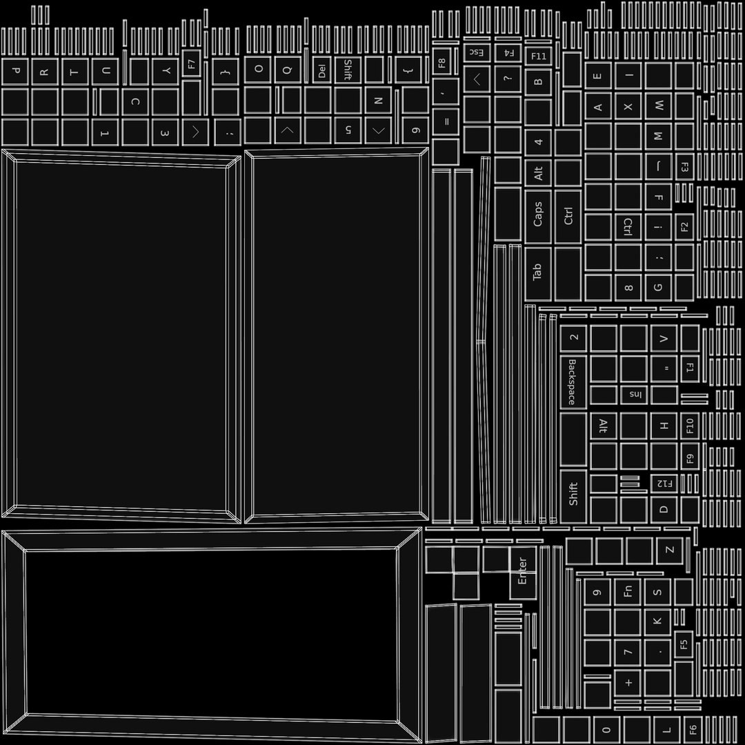 3D PC Keyboard With Mouse - TurboSquid 1898997