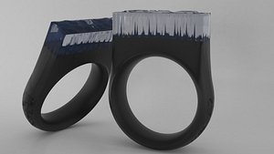 3D model epoxy resin ring -