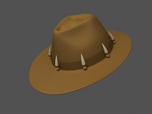 indiana jonse cap 3d model