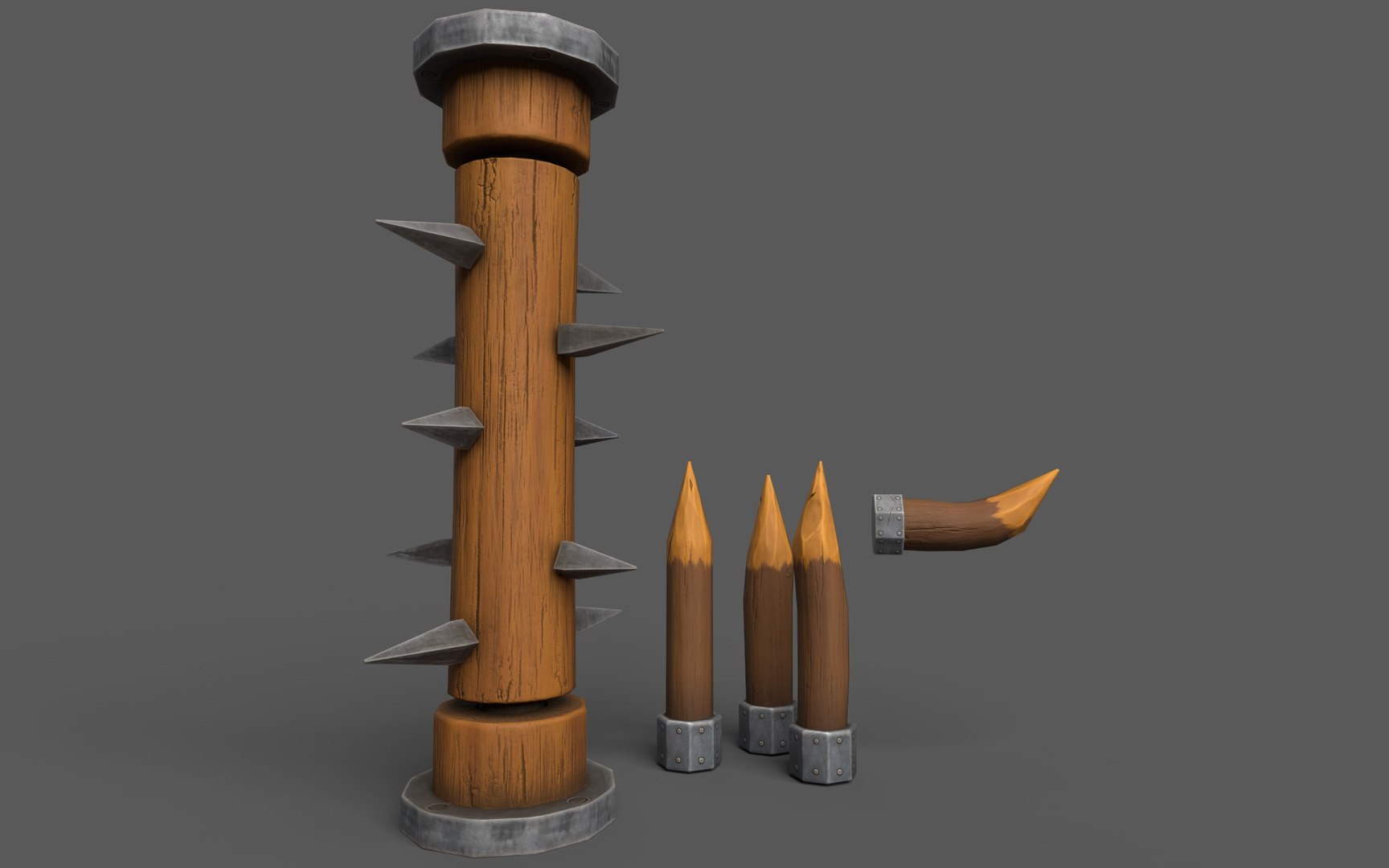 Wooden obstacles 3D model TurboSquid 2016780
