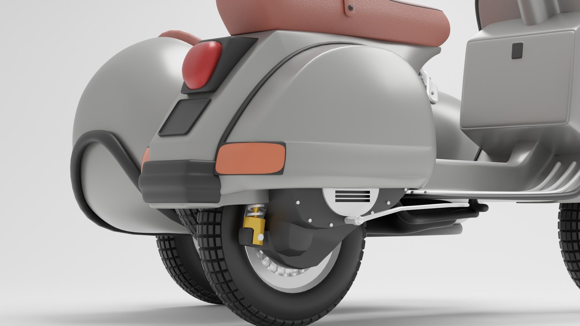 3D Model Vespa PX 125 2011 With Sidecar - TurboSquid 1927238