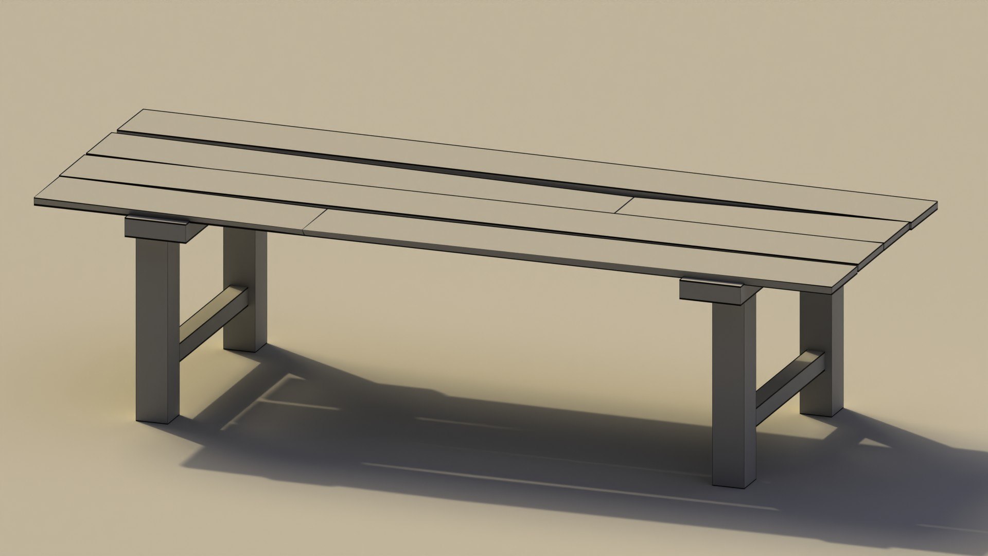 3D Low Poly Wooden Bench model https://p.turbosquid.com/ts-thumb/SB/YT7D1J/7o/preview6/jpg/1690574820/1920x1080/fit_q87/3814b448b5fec4f77fe42ba83ac6608a8e78d6b9/preview6.jpg