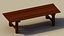 Low Poly Wooden Bench