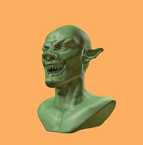 3D goblin evil model
