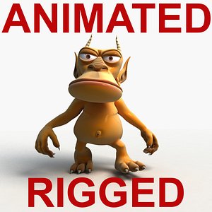 3d rigged animation walk
