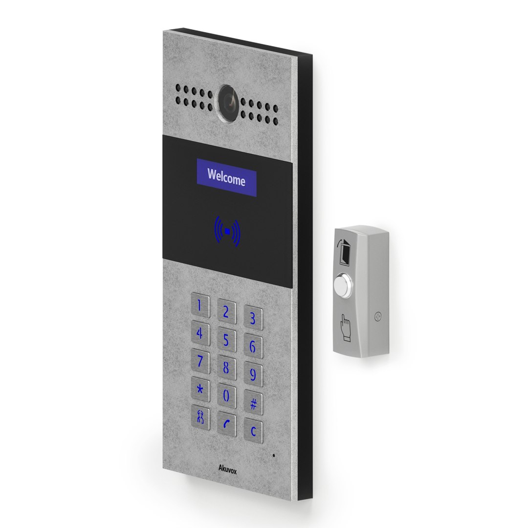 3D Akuvox R27 Intercom Exit Model - TurboSquid 1574730