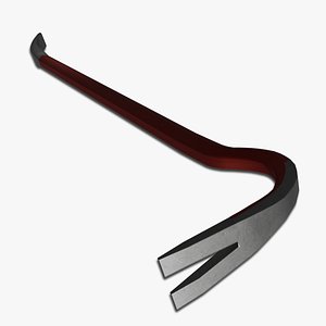 3D Red Crowbar model