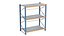 Estante industrial com suportes