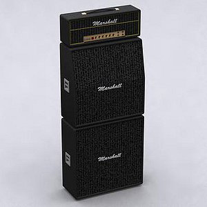 3d max marshall amplifier speaker