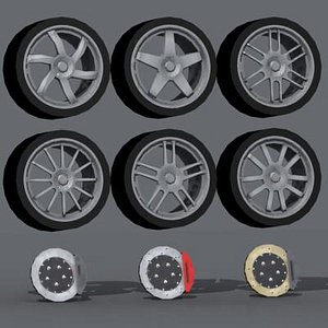 3d model of enkei wheels