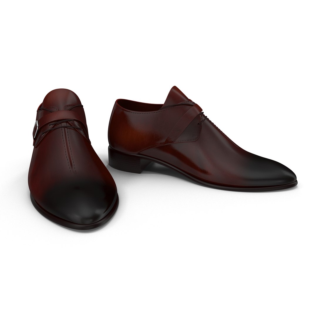 Man Shoes 6 3D Model 3D model preview