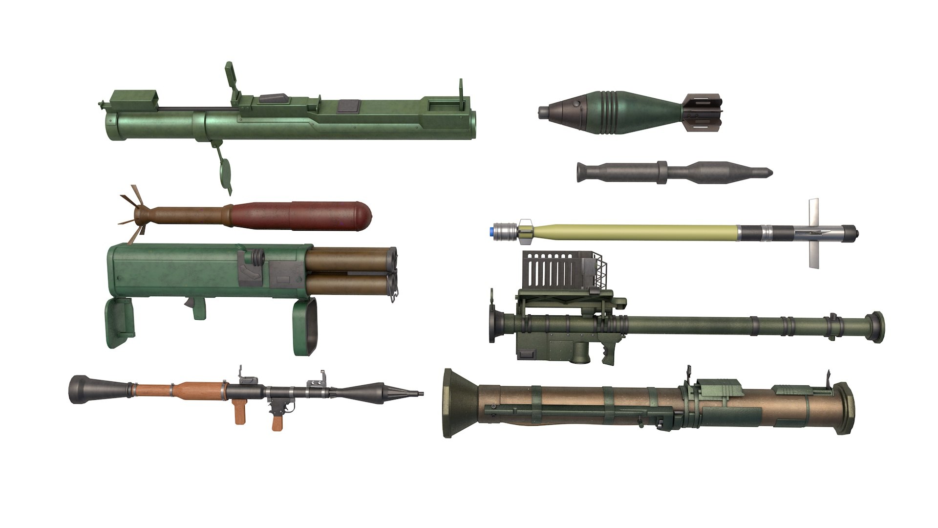 3D Rocket Launchers Collection TurboSquid 1973736