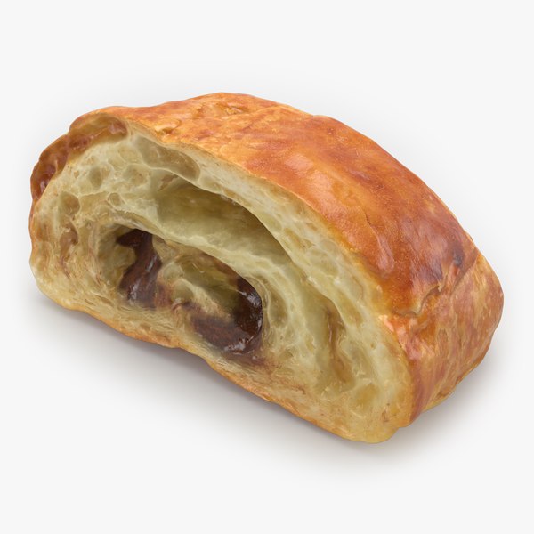 Half Cut Chocolate Danish 3D model