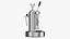 Elektra Micro Casa Leva Coffee Machine Chrome 3D model