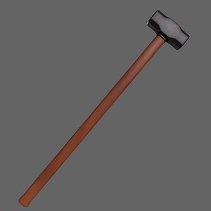 3D PBR Sledge Hammer V1b