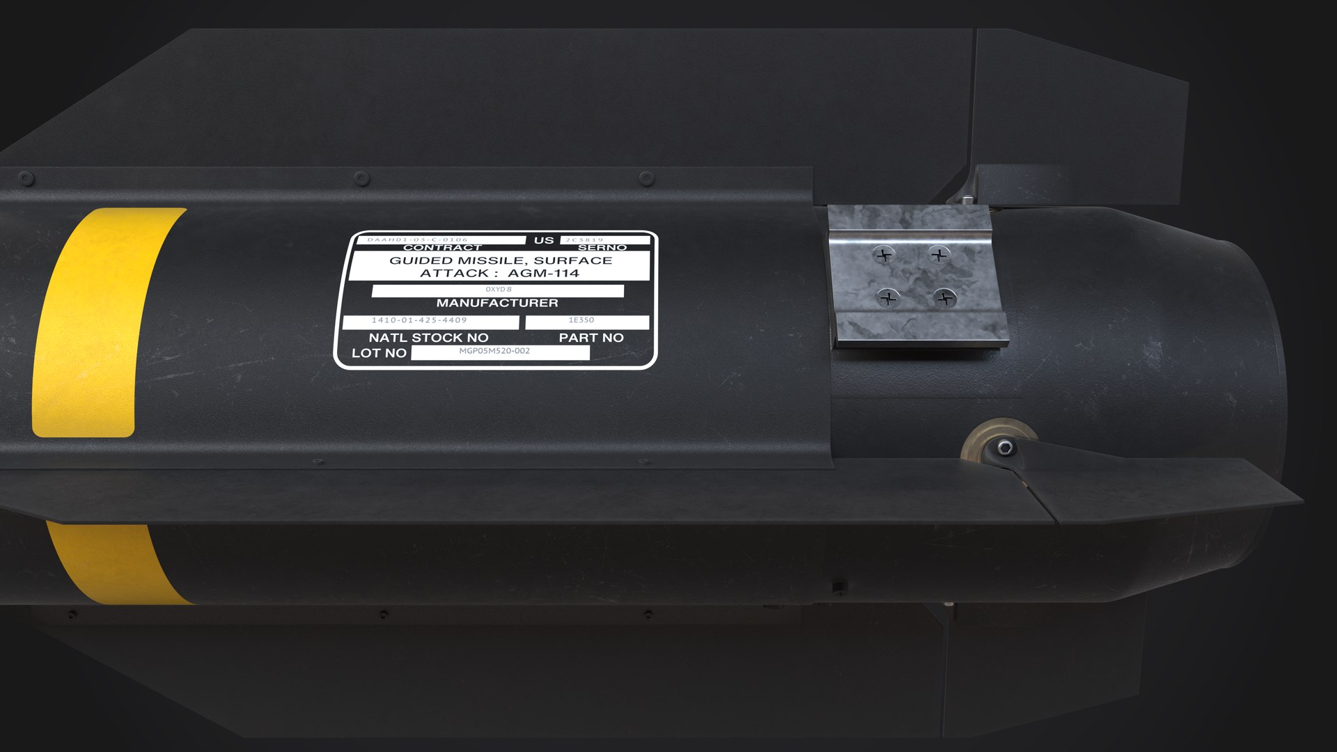 AGM-114L Hellfire with M299 Launcher 3D model https://p.turbosquid.com/ts-thumb/SB/suqhl3/Cu/agm114l_010/png/1675115837/1920x1080/fit_q87/9128d3218154071b217f59456f3879c5ecbcb126/agm114l_010.jpg