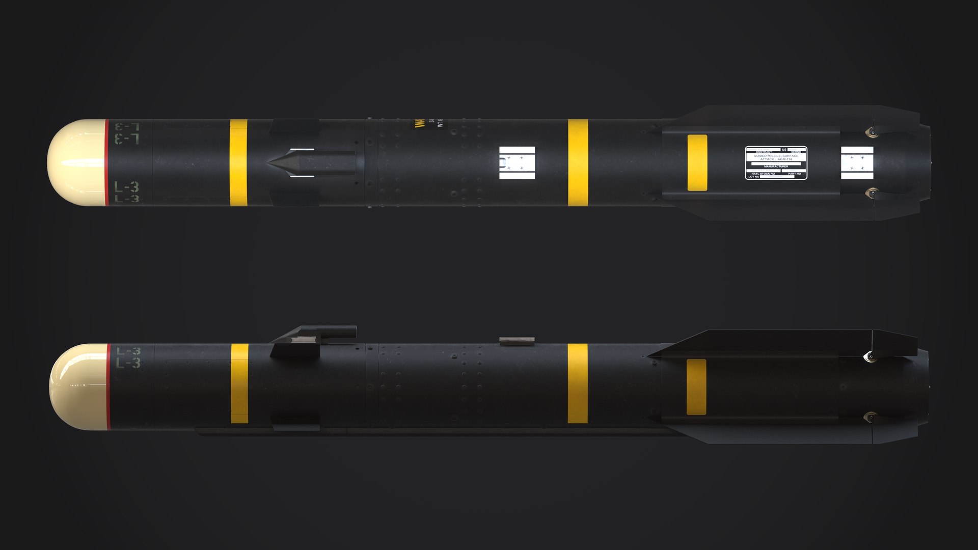 AGM-114L Hellfire with M299 Launcher 3D model https://p.turbosquid.com/ts-thumb/SB/suqhl3/s7/agm114l_014/png/1675115835/1920x1080/fit_q87/889034486776ac3b2e1d00409f8e7c91d69b3523/agm114l_014.jpg