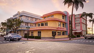 MIAMI VICE CITY ART DECO BUILDING 2