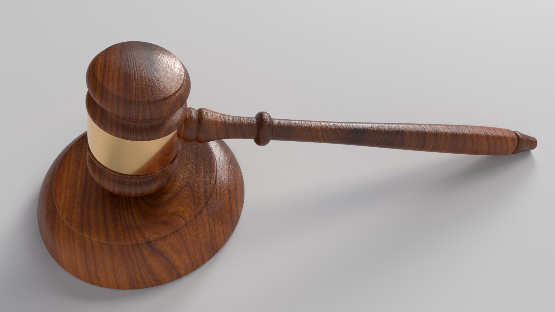 Gavel Board 3d Model