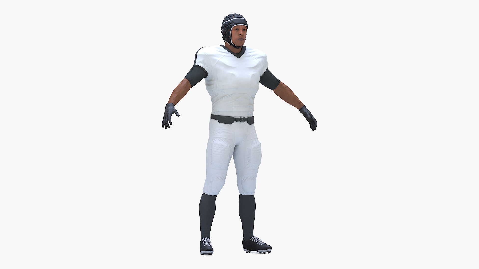 3D Uniform Black Man Football Player with Rugby Helmet Rigged for Maya https://p.turbosquid.com/ts-thumb/SB/xOC8d2/cG/uniform_black_man_football_player_with_rugby_helmet_rigged_for_maya_1002/jpg/1739384195/1920x1080/fit_q87/c93069a84fa0c1a5d9955340efbb2e6c71063853/uniform_black_man_football_player_with_rugby_helmet_rigged_for_maya_1002.jpg