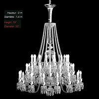 helios baccarat classic crystal chandelier big swarowski glass modern contemporary