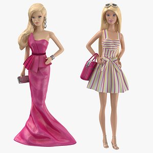 Boneca Barbie sem roupa pose em T Modelo 3D $69 - .3ds .blend .c4d