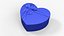 Heart Chocolate Gift Box with Assorted Truffles Blue