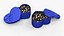 Heart Chocolate Gift Box with Assorted Truffles Blue
