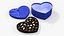 Heart Chocolate Gift Box with Assorted Truffles Blue