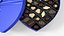 Heart Chocolate Gift Box with Assorted Truffles Blue