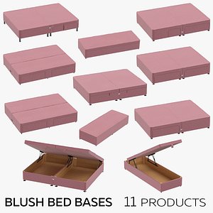 3D Blush Bed Bases