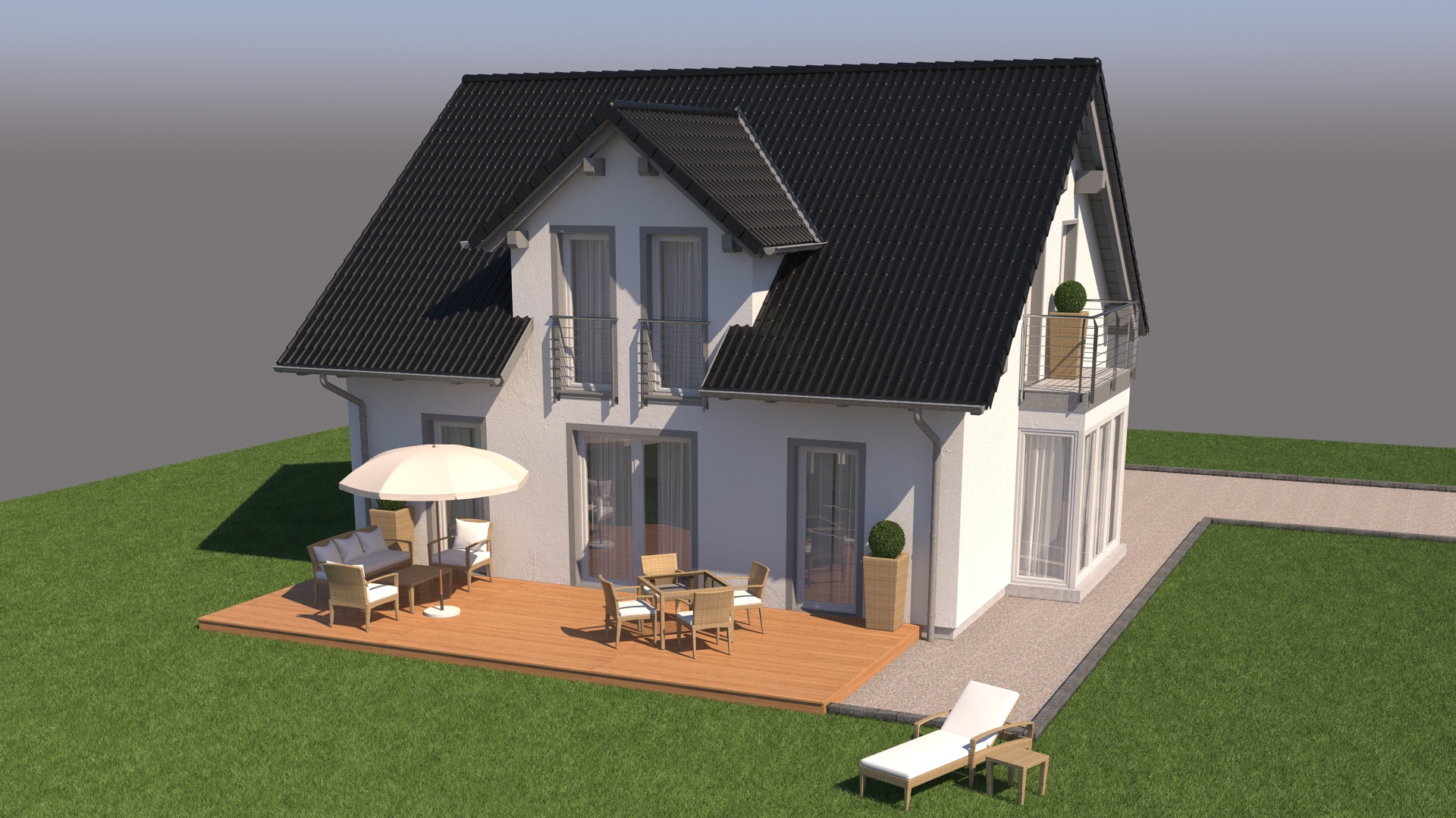 House Grass Realistic 3d Max