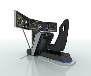 3D car driving simulator model