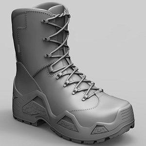 lowa army boot zbrush model