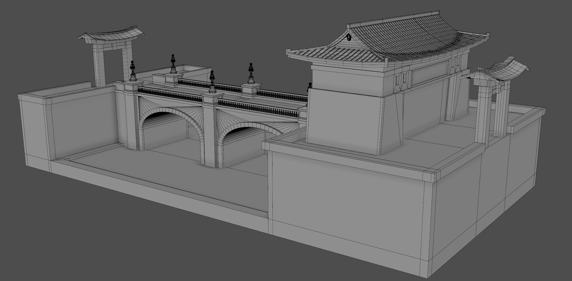 Asian Gate bridge 3D model https://p.turbosquid.com/ts-thumb/SC/BfWRqX/5h/bridge10/jpg/1791651685/1920x1080/fit_q87/510cb23276a8d98025b8343fd856173fd3d42033/bridge10.jpg