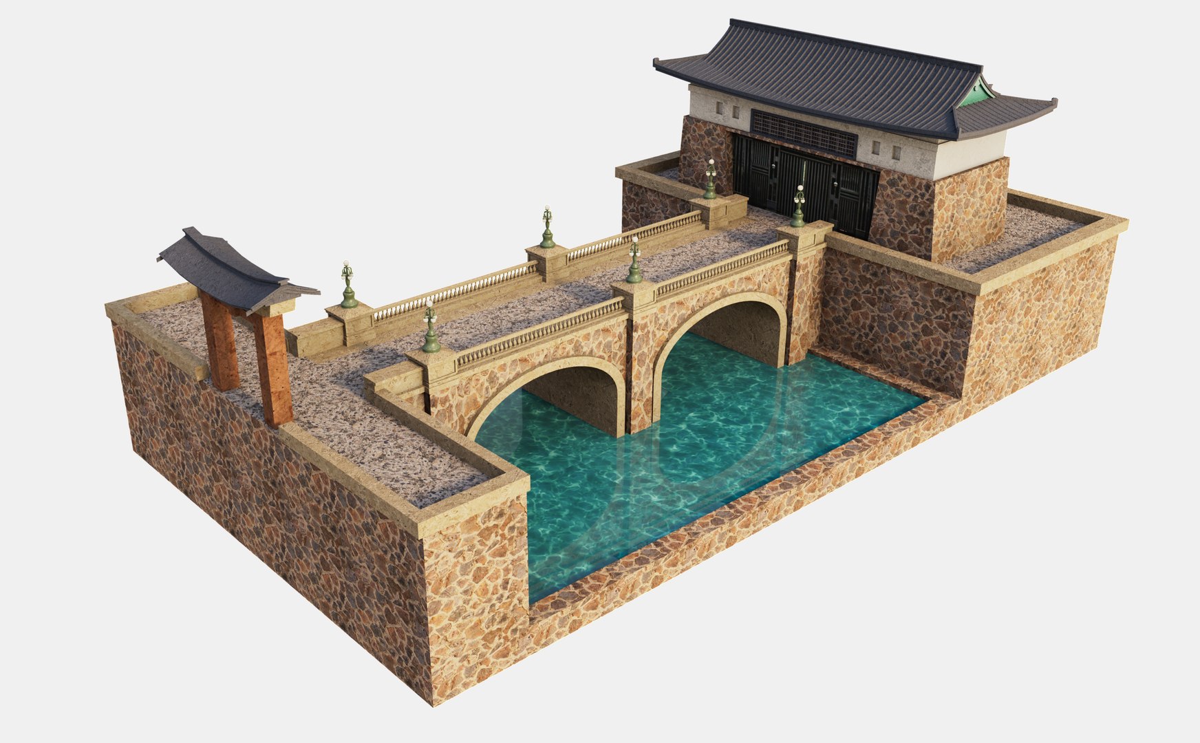Asian Gate bridge 3D model https://p.turbosquid.com/ts-thumb/SC/BfWRqX/Bz/bridge3/jpg/1791651683/1920x1080/fit_q87/2f44a4c5f89199c20a697d419dbd7f68cb70241e/bridge3.jpg