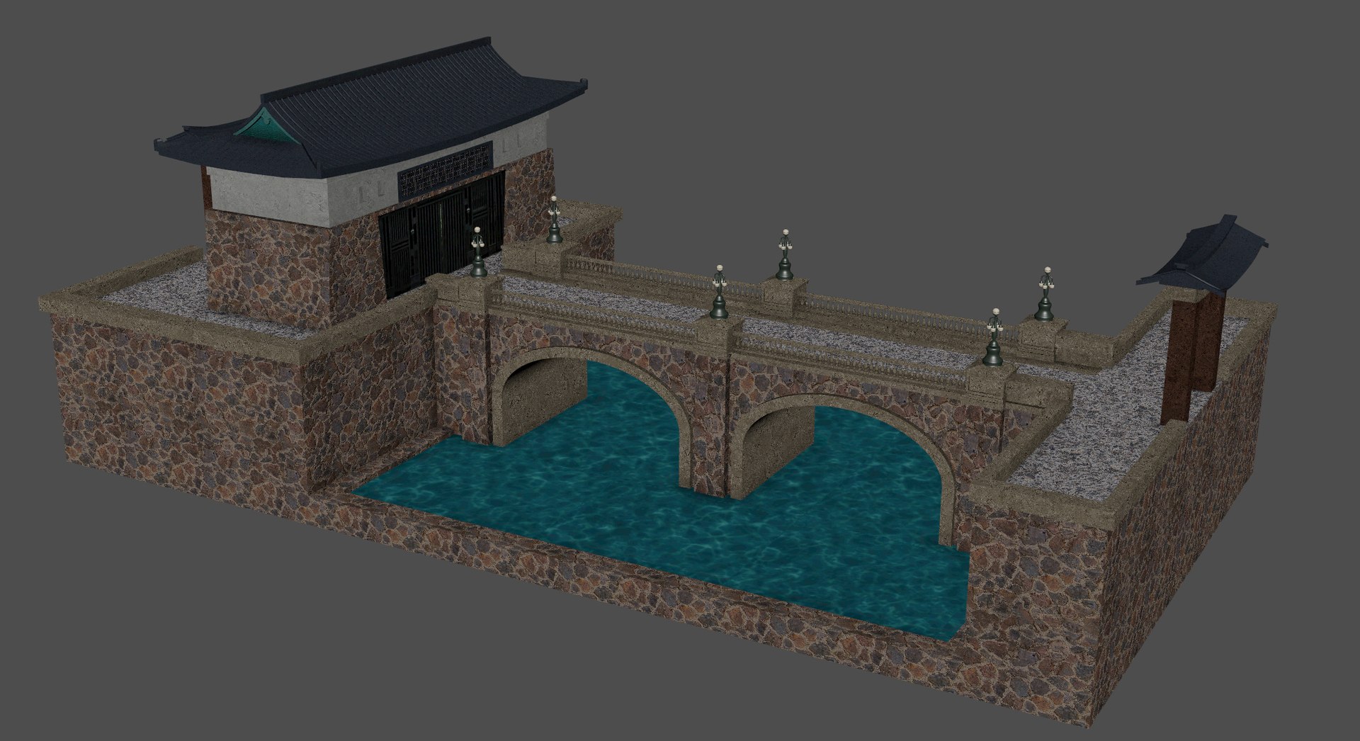 Asian Gate bridge 3D model https://p.turbosquid.com/ts-thumb/SC/BfWRqX/IT/bridge7/jpg/1791651684/1920x1080/fit_q87/d8d72756be7b231e799bd79428555871d8acf25a/bridge7.jpg