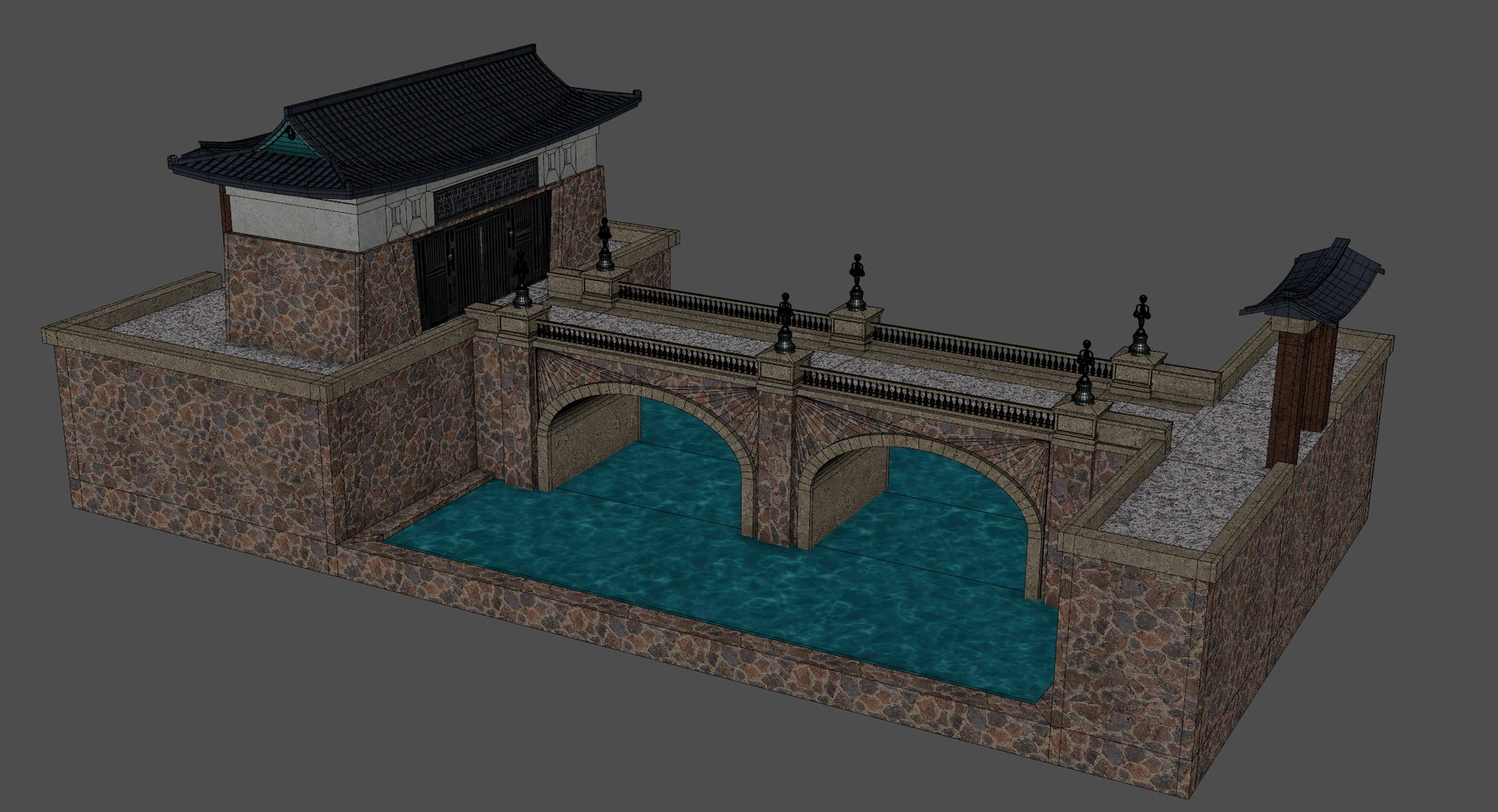 Asian Gate bridge 3D model https://p.turbosquid.com/ts-thumb/SC/BfWRqX/Pj/bridge6/jpg/1791651683/1920x1080/fit_q87/4ff717b0f13d294b770632fa8986e043eb87a489/bridge6.jpg