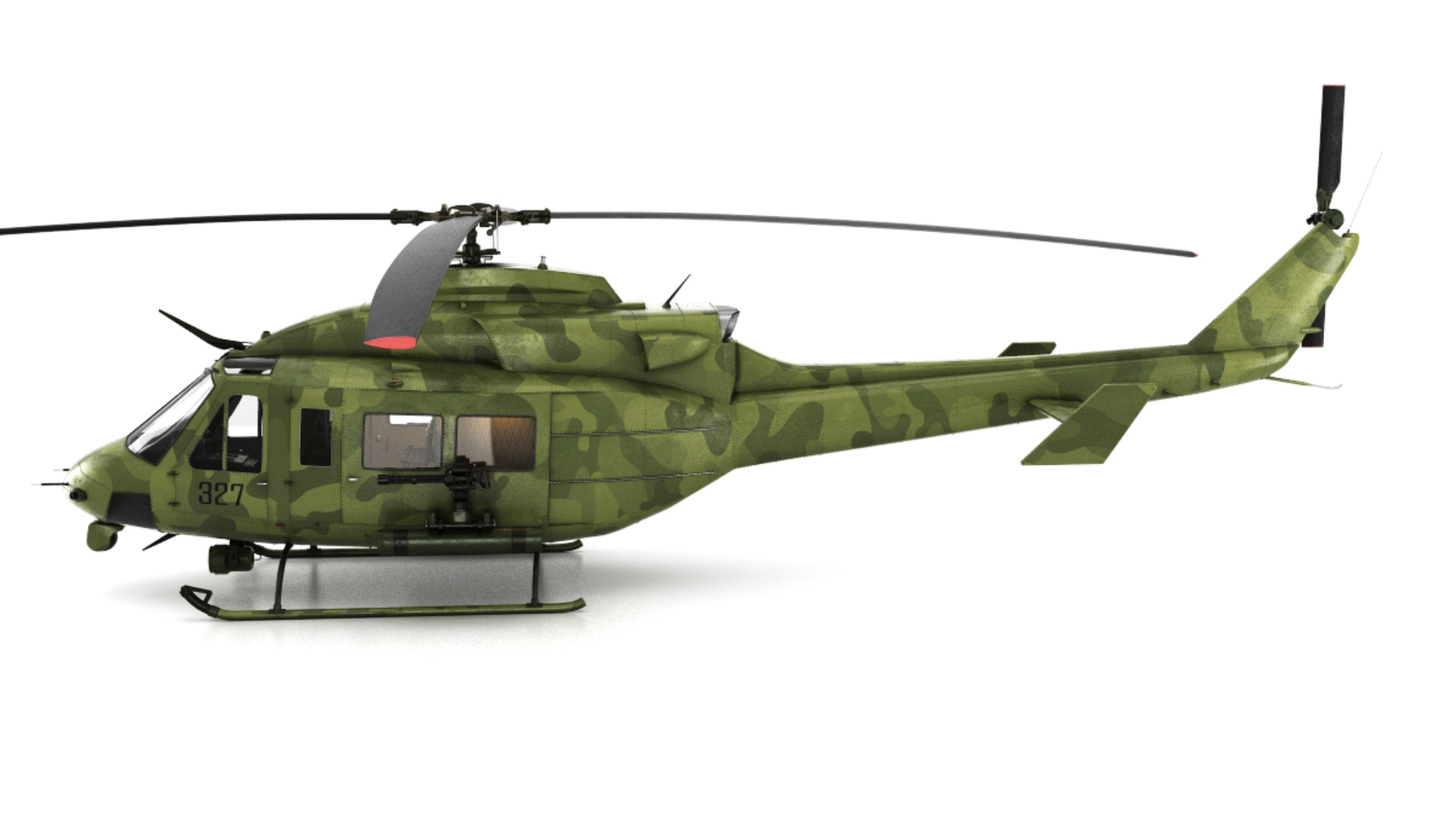 3d Model Bell Ch-146 Helicopter