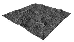 Moon craters  The surface of the moon 3D model