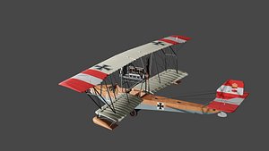 Lohner WW1 seaplane 3D model