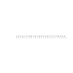 Greek alphabets MS Mincho CG CAD data