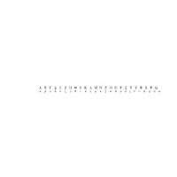 Greek alphabets MS Mincho CG CAD data