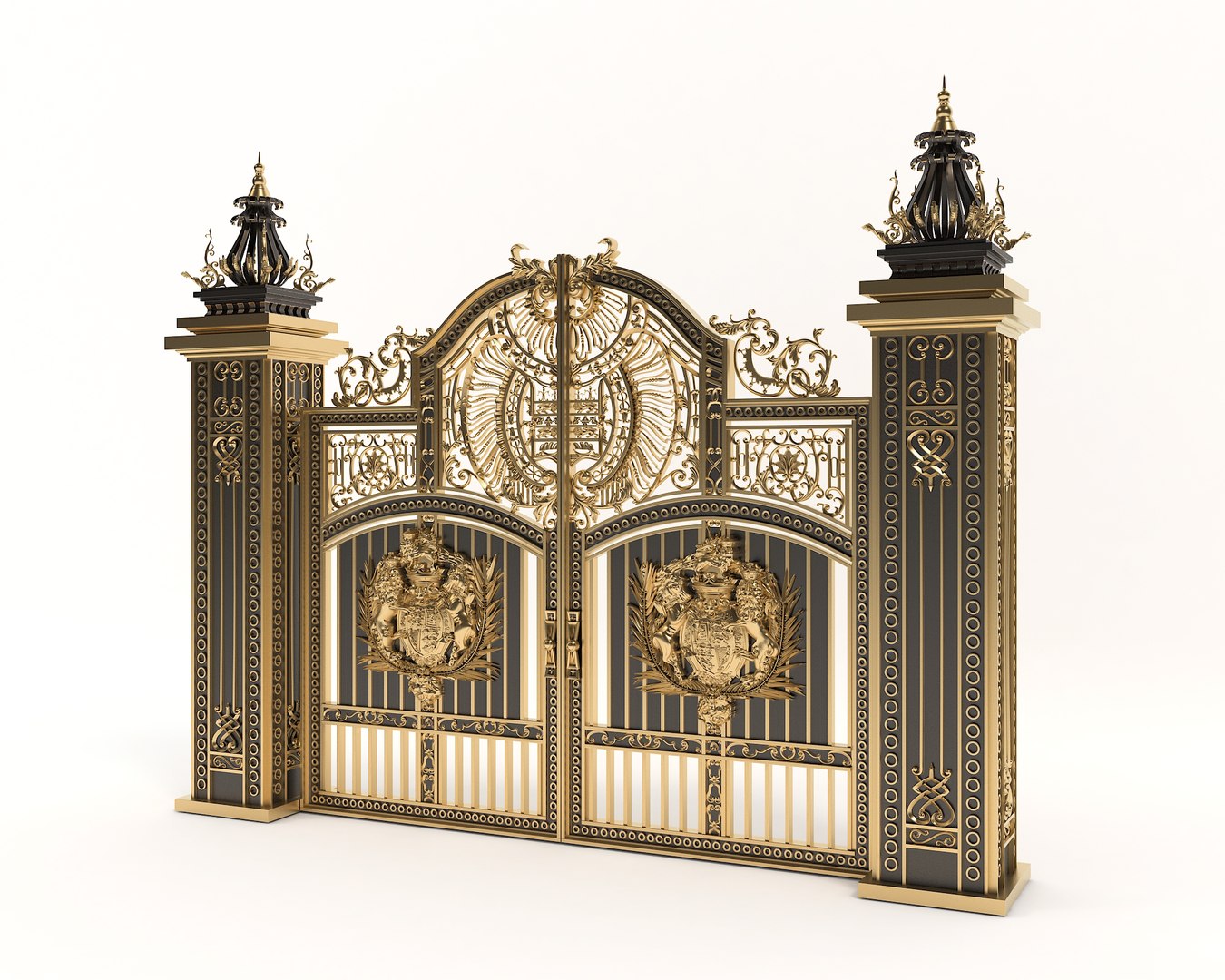 Gate 3d model. Ворота STL. Ворота 3д модель. Классические ворота STL. Classic Gate 3d models.