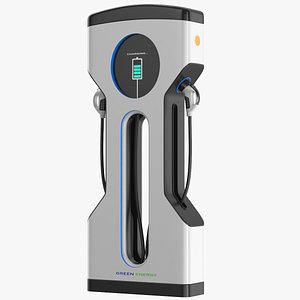 3D Detailed Electric Car Charger 02