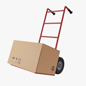 3D Hand Truck Trolley 4 model