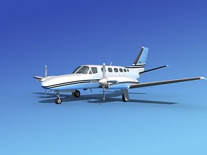 propellers cessna 441 conquest 3d model