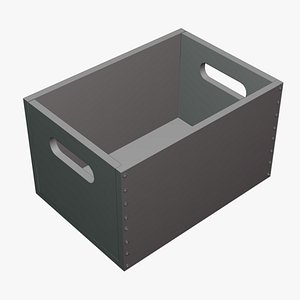 Wooden Fruit Crate - Geometry Only No Textures No Materials 3D model