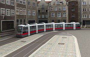 tram line 3D model